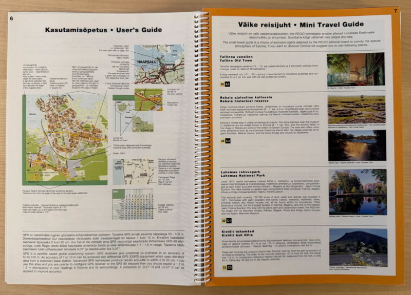 Regio Eesti teedeatlas väike reisijuht