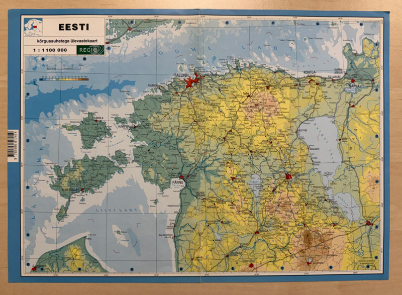Eesti üldgeograafiline kaart