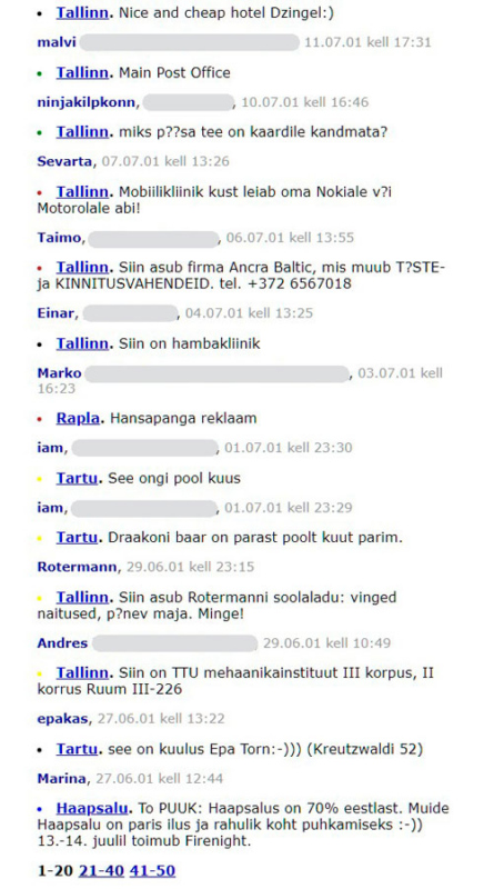 Delfi kommenteeritav veebikaart