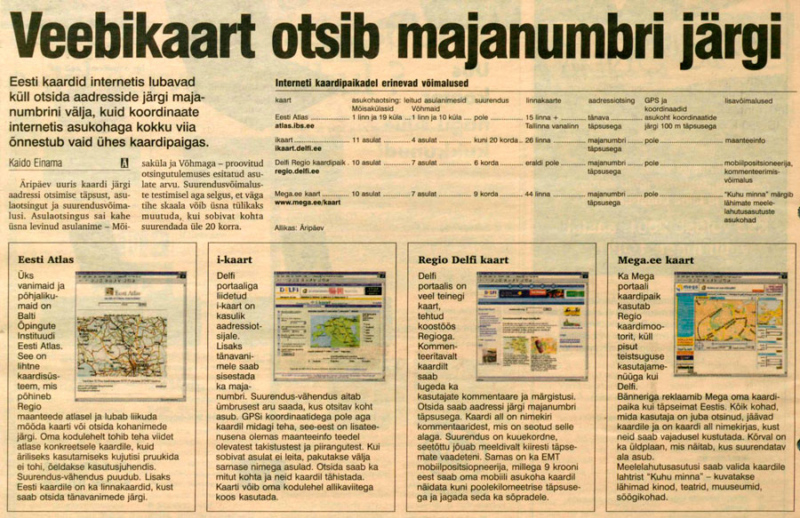 Äripäeva artikkel veebikaardist
