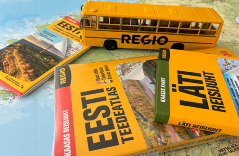 Valik Regio atlaseid, reisijuhte ja turismikaarte